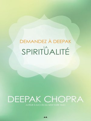 cover image of Demandez a Deepak--La spiritualité